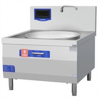 Fuchu – Plaque de cuisson professionnelle à induction en acier inoxydable, double combustible, 20 kW, mode économie d'énergie, avec protection anti-éclaboussures – Meilleure vente