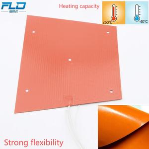 24V linh hoạt Silicone nóng Sưởi ấm nhanh Silicone cao su sưởi ấm phim 3D máy in Silicone nóng Silicone nóng mat - Product Image 5