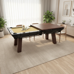 Table de billard de <span class=keywords><strong>luxe</strong></span> à prix de gros usine, design transparent, pieds en bois, table de billard moderne en verre cristal clair, 8ft 9ft - Product Image 5