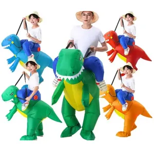 Cute Children's Day Costume Funny Gift Blow Up Animal Suit Cosplay Festival Party Dinosaur Inflatable Costume For Adult Kids