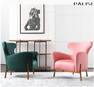 <span class=keywords><strong>Poltrona</strong></span> Singola Moderna di Lusso per Soggiorno, Sedia Reclinabile per Arredamento Casa, <span class=keywords><strong>Poltrona</strong></span> con Schienale Alto in Velluto per Hotel e Lobby - Product Image 5