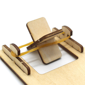 Wooden Rubber Band Boat <b>Diy</b> <b>Kit</b> Lightweight Racing Model For Kids Steam Education Science Experiment Toy - Product Image 3