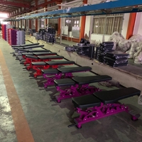 Banc de musculation professionnel à inclinaison variable (plate, déclinée, inclinée) pour salle de sport commerciale, directement de l'usine