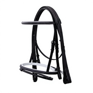 Bride de cheval en cuir de luxe sur mesure, style anglais, faite à la main, avec frontale personnalisable en couleur et taille, 2x3x2m-Cob Full - Product Image 3