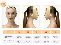 Bandeau facial respirant pour adultes après opération Mentonera, lifting facial post-chirurgical et attelle de menton à maintien moyen