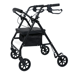 Nuevo estilo Walking Aids 4 ruedas plegable portátil Rollator Walker <span class=keywords><strong>Adulto</strong></span> Walker para personas mayores - Product Image 6