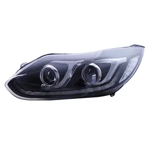 Led Headlamp Xenon Headlight untuk Ford Focus 2012-2014 Plug And Play Head Lamp