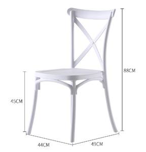 Modern Monoblock <b>White</b> Kitchen PP Sillas Stackable Event Plastic Restaurant Dining <b>Chairs</b> - Product Image 4