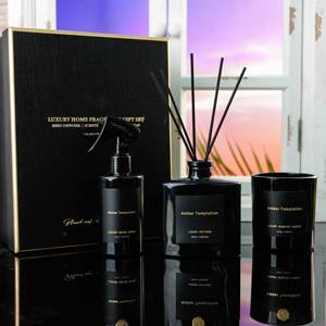 Ensemble cadeau d'aromathérapie à 3 pièces très vendu, bougie parfumée, diffuseur de roseaux, vaporisateur d'ambiance, parfum frais longue durée, huile de verre - Product Image 5