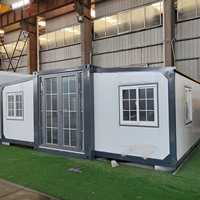 Maison préfabriquée moderne à 3 chambres, portable, installation rapide, extensible, maison-conteneur, structure en acier, villa, appartement