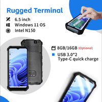 Ordinateur portable mobile Sincoole SH66 6,5 pouces Windows 11 Pro, type-C, batterie détachable 5000 mAh, robuste IP65, Intel N150