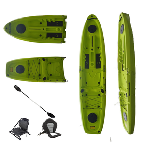 Kayak modulaire détachable en plastique LSF NEW, monoplace, 2 pièces, kayak de pêche, 11 pieds, deux sections, facile à transporter - Product Image 1