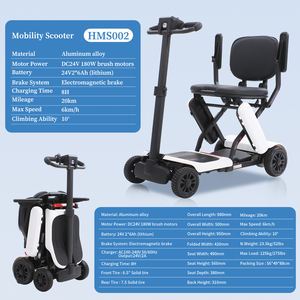 Scooter de mobilité pliable en alliage d'aluminium, adapté aux voyages, pour les <span class=keywords><strong>personnes</strong></span> <span class=keywords><strong>âgées</strong></span>, utilisation à l'aéroport et dans les centres commerciaux - Product Image 4
