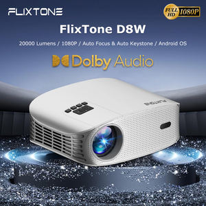 FlixTone D8W supporto aggiornato 4K proiettore Home Theater nativo 1080P Full HD Smart Video Auto Focus Video film Cinema - Product Image 2
