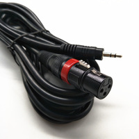 Câble audio stéréo personnalisé 3 broches XLR femelle vers 3,5 mm pour enregistrement en studio et en direct, câble de haute qualité pour microphone