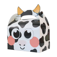 Boîte cadeau faite à la main pour enfants, décorations d'anniversaire sur le thème des animaux mignons, gâteaux, bonbons, friandises, cadeaux, fournitures de fête