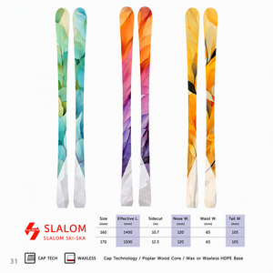 <span class=keywords><strong>Ski</strong></span> alpin tout-terrain en bois durable, idéal pour la randonnée, les courtes virages, la chasse sur la neige, avec motif personnalisé, pour les sports d'hiver en extérieur. - Product Image 2