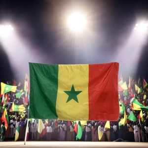 Изготовленный на заказ 3x5ft 100% полиэстер сенегальный флаг прочный для наружного использования с персонализированным логотипом - Product Image 2