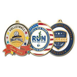 Noble Venta caliente Diseño único Escudo atómico personalizado Insertar Medalla de conciencia - Product Image 2