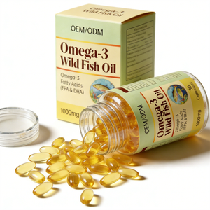 Capsule Morbide di Olio di Pesce <span class=keywords><strong>Omega</strong></span> <span class=keywords><strong>3</strong></span> da Fonte Selvatica, Integratore Alimentare ad Alta Concentrazione di EPA e DHA, Certificato HALAL GMP ISO9001 - Product Image 3