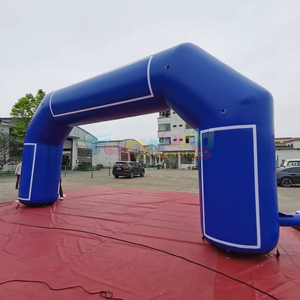 Commercial grade arco publicitario hinchable <b>inflatable</b> blue archway with customized banner for outdoor sporting events - Product Image 3
