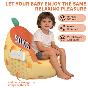 เก้าอี้เป่าลมสำหรับเด็ก รูปทรงผลไม้ ใช้ได้ทั้งในบ้านและนอกบ้าน พร้อมช่องเก็บของ - Product Image 3