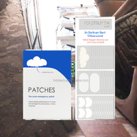 Patch anti-acné invisible et respirant en forme de croissant pour le nez, le menton et la zone T, à l'acide hyaluronique, sans huile, pour tous types de peau