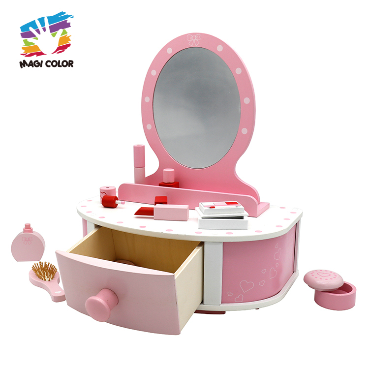 Деревянная игрушка для ролевых игр, набор для макияжа для детей, набор для моделирования макияжа для детей W10D384