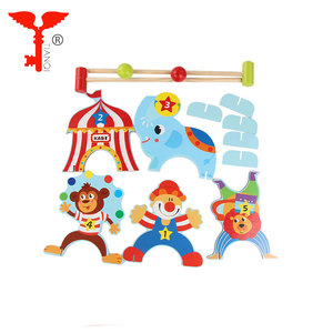 Populaire Nouvelle Arrivée En Plein Air En Bois Jouet Jungle jeu de Croquet Animaux Personnages - Product Image 2