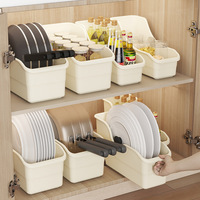 Organisateur de cuisine carré moderne de petite taille, boîte pliable multifonctionnelle en plastique de type ouvert pour aliments et vêtements, en matériau PP injecté