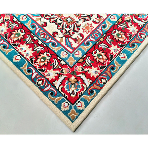 Trung Quốc Giá Rẻ NZ Len Đích Thực Ba Tư Phong Cách Màu Đỏ Và Màu Xanh 100*100Cm Tay Chần Thảm Khu Vực Thảm Cho Phòng Khách Thanh Lịch Trang Trí Nội Thất - Product Image 5