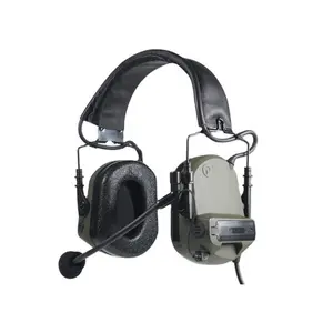 DF-5 Noise Cancelling Hearing Protection 2-way Radio Communication Tactical Headset