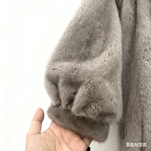 2026 manteau ample luxueux et magnifique pour femmes en peau de vison entière avec manches lanterne pour la chaleur hivernale - Product Image 6