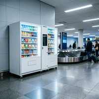 Distributeur automatique de boissons et de collations intelligent avec écran tactile, paiement sans argent liquide, gestion à distance IoT