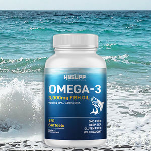 Capsules molles d'huile de poisson de 3000mg avec supplément de vitamines oméga-<span class=keywords><strong>3</strong></span> EPA et DHA de 600mg pour adultes - Product Image 5