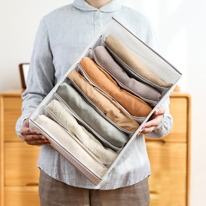 カセットィワードローブ収納ウォッシャブル<span class=keywords><strong>2</strong></span> PCS洋服引き出しオーガナイザーズボン用仕切りレギンスTシャツ - Product Image 4