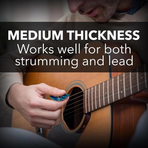 Púas de Guitarra <span class=keywords><strong>Fender</strong></span> Premium Hechas a Mano, Forma 351, Logotipo Negro, Diseño Moto, Delgadas, Paquete de 12 - Product Image 4