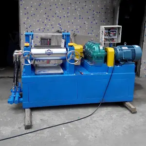 Lab 2 Roll Open Mixing Mill Silicone Plastic And Rubber Compound Rolling Machine