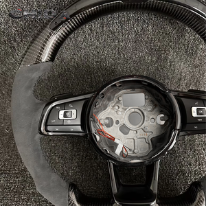 Volante de Fibra de Carbono con LED Mejorado para Volkswagen Golf R 6 7 8 MK6 MK7 Passat B6 <span class=keywords><strong>Polo</strong></span> Jetta Tiguan - Product Image 2