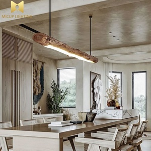 <span class=keywords><strong>Lampadario</strong></span> Giapponese Wabi-Sabi in <span class=keywords><strong>Legno</strong></span> a Striscia Lunga per Sala da Pranzo, Stile Industriale Post-Moderno, <span class=keywords><strong>Lampadario</strong></span> LED <span class=keywords><strong>Naturale</strong></span> per Sala da Tè e Caffetteria - Product Image 3
