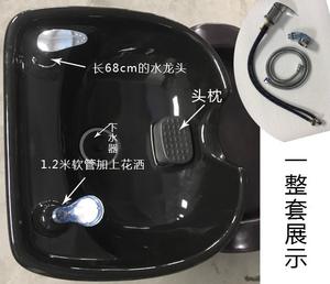 Salon transfrontalier Lit à shampoing Bassin en céramique Salon de <span class=keywords><strong>coiffure</strong></span> Chaise longue de <span class=keywords><strong>coiffure</strong></span> Lit de rinçage <span class=keywords><strong>Magasin</strong></span> de massage - Product Image 2