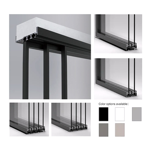 Artistiquement décoratif moderne <span class=keywords><strong>en</strong></span> alliage d'aluminium portes <span class=keywords><strong>en</strong></span> <span class=keywords><strong>verre</strong></span> intérieur étanche à la poussière invisible transmettant la lumière <span class=keywords><strong>opaque</strong></span> - Product Image 4