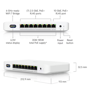 UDB-Switch (35W) WiFi 7, Puente de Dispositivos con 1 Año de Garantía, Capacidad de Conmutación de 920 Gbps y 4 Flujos Espaciales - Product Image 2