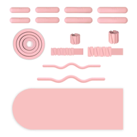 Ensemble d'haltères de fitness à domicile avec triangle en silicone et barre de gravité Options multiples pour l'exercice des bras pour hommes et femmes