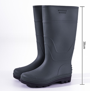 Scarpe impermeabili antiscivolo quattro stagioni stivali da <span class=keywords><strong>pioggia</strong></span> a tubo alto scarpe in gomma con velluto di cotone acido e resistenza agli alcali - Product Image 3