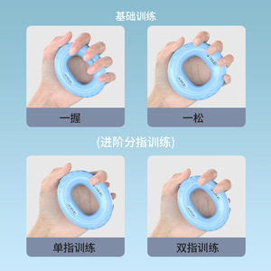 Fortalecedor de Agarre de Mano de Silicona con Resistencia Ajustable de 10 lb a 20 lb, Dispositivo de Ejercicio para Dedos para Entrenamiento Físico - Product Image 4