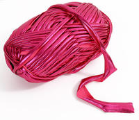 Soft Colorful Metallic Polyester Cloth Yarn for Crochet, Hand-Woven T-Shirt Yarn for DIY Punk Style Bags