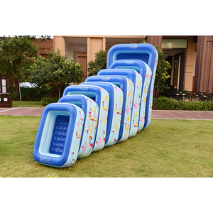 Piscine <span class=keywords><strong>gonflable</strong></span> portable <span class=keywords><strong>rectangulaire</strong></span> en PVC écologique pour enfants et adultes, 180x140x60cm, pour usage résidentiel extérieur - Product Image 2