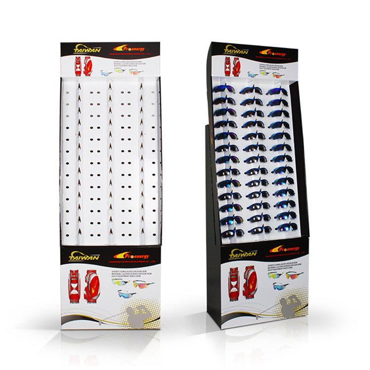 Custom Logo Portable Cardboard Eyewear Display