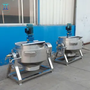 Cheap price 220v 50hz electric boiler machine cooking machine 200 liter ketchup tomato paste egg soup cooking boiler